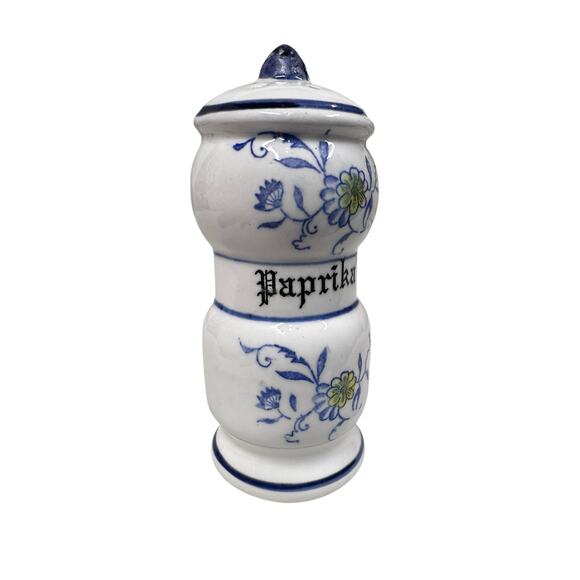 Vintage Blue Onion Spice Shaker for Paprika 4” - Picture 6 of 7